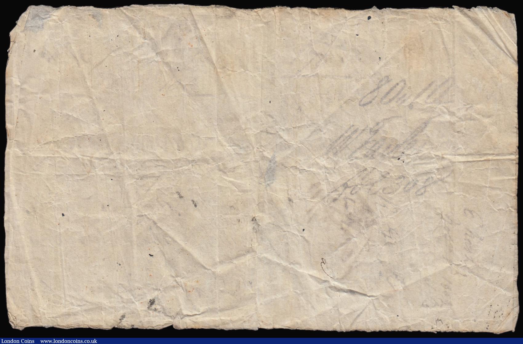 London Coins : A177 : Lot 46 : Cirencester Bank Ten Pounds Aug 25 1801 payable here or at Mastermans, Peters Walker & Co London...