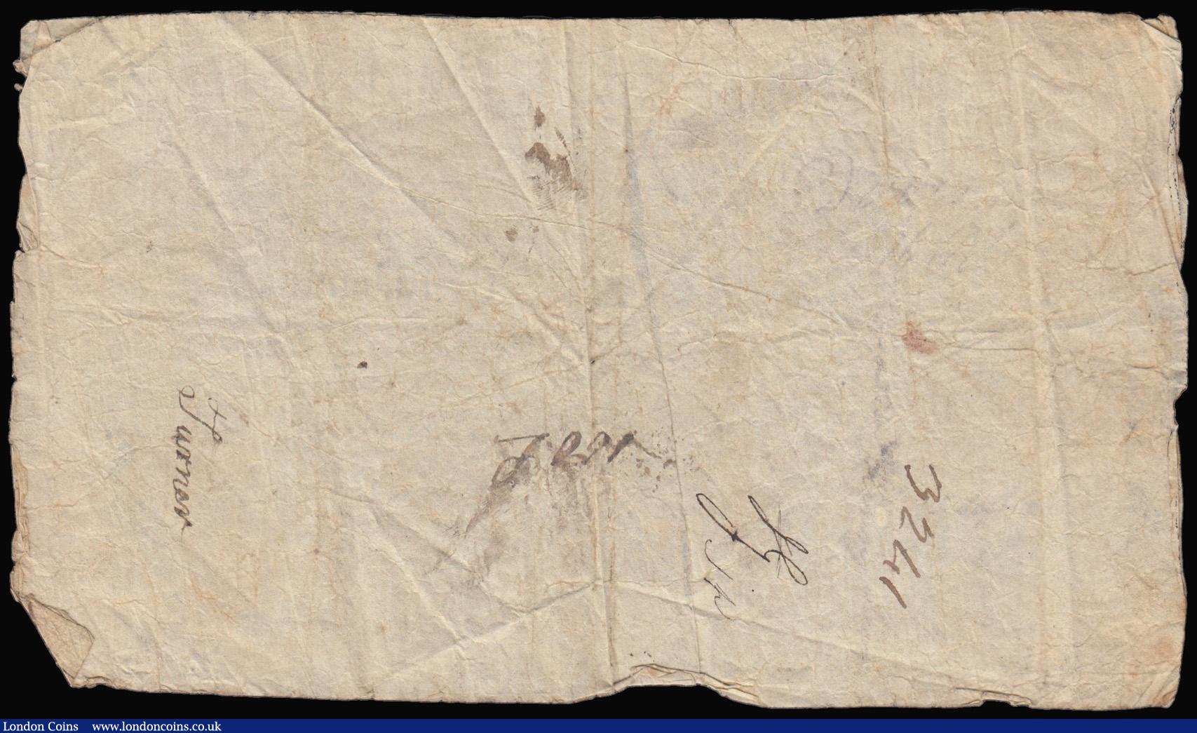 London Coins : A177 : Lot 47 : Cirencester Bank Ten Pounds July 25 1801 payable here or at Mastermans, Peters Walker & Co Londo...