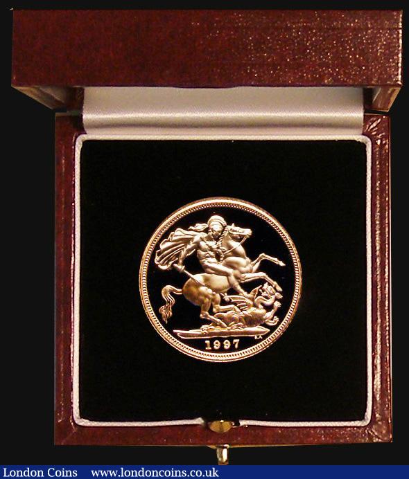 Sovereign 1997 Gold Proof S.SC2 FDC in the Royal Mint box of issue with certificate : English Cased : Auction 177 : Lot 477