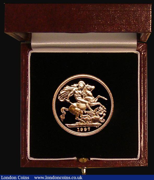 Sovereign 1997 S.SC2 Gold Proof FDC in the Royal Mint box of issue with certificate : English Cased : Auction 177 : Lot 478