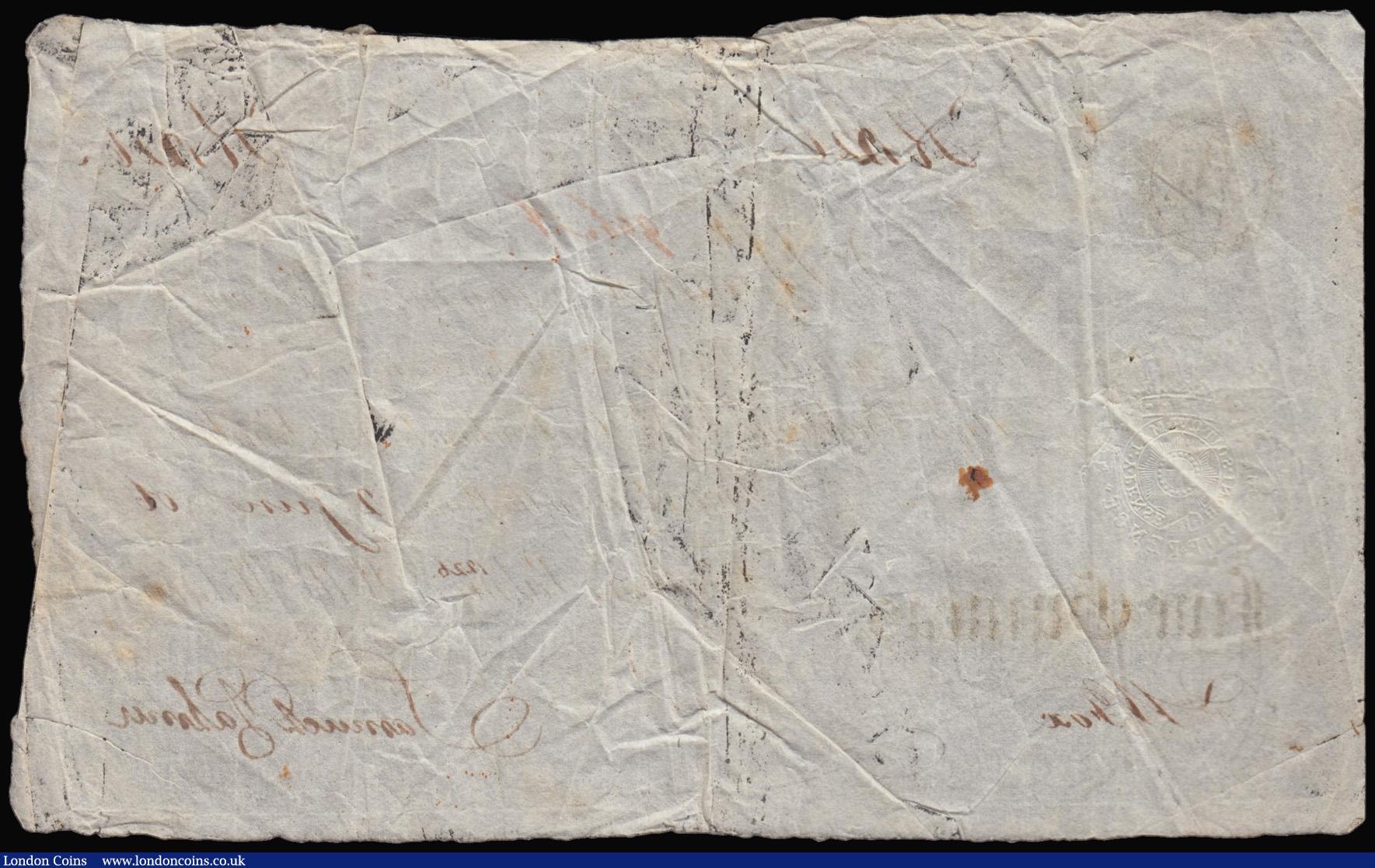 London Coins : A177 : Lot 61 : Bourton on the Water Five Guineas 2 June 1806 payable at Beddome, Fysh Fenchurch Street London for P...
