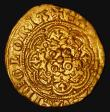 London Coins : A177 : Lot 1292 : Quarter Noble Edward III Transitional Treaty Period S.1501, North 1224, Schneider 69, Obverse: DEI G...