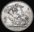 London Coins : A177 : Lot 1417 : Crown 1888 Narrow date ESC 298, Bull 2587, Davies 482 dies 1B About VF/GVF