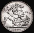 London Coins : A177 : Lot 1432 : Crown 1896 LX ESC 311, Bull 2601, Davies 520 dies 2D NVF