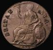 London Coins : A177 : Lot 1771 : Halfpenny 1673 Peck 510 NVF weakly struck in some small areas, Charles II Halfpennies seldom seen in...