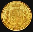 London Coins : A177 : Lot 2028 : Sovereign 1872M Shield Reverse Marsh 59, S.3854 Good Fine/VF