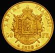 London Coins : A177 : Lot 938 : France 50 Francs Gold 1858A KM#785.1 NEF and lustrous, part of a small group of French 19th Century ...