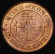 London Coins : A177 : Lot 964 : Hong Kong One Cent 1902 KM#11 UNC or near so and lustrous