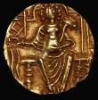 London Coins : A177 : Lot 973 : Indo-Greek Kushan Empire, Shaka, (c.325-425AD) Gold Dinar, 19mm diameter, the legend largely off-fla...