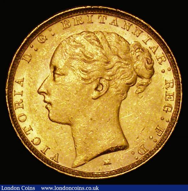 Sovereign 1885M George and the Dragon WW complete on broad truncation, horse with short tail, Marsh 107A, S.3857C NEF with some contact marks and small rim nicks : English Coins : Auction 178 : Lot 1768