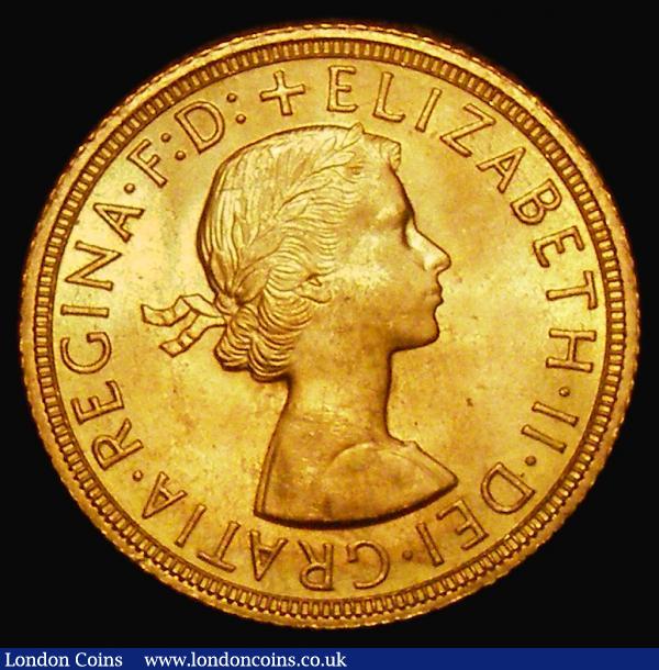 Sovereign 1958 Unc : English Coins : Auction 178 : Lot 1830