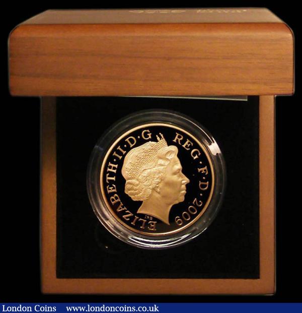 Five Pound Crown 2009 500th Anniversary of the Accession of Henry VIII Gold Proof S.L20 FDC in the Royal Mint box of issue with certificate : English Cased : Auction 178 : Lot 249