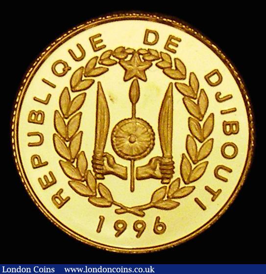 Djibouti 250 Francs 1996 Gold KM#36 FDC or near so with some minor toning, retaining practically full mint brilliance : World Coins : Auction 178 : Lot 1049