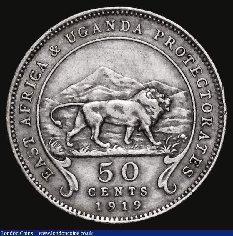 London Coins : A178 : Lot 1051 : East Africa 50 Cents 1919 KM#9 Fine/Bold Good Fine, the key date in this short series and seldom off...