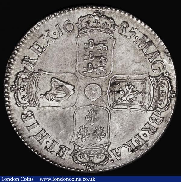 Halfcrown 1685 PRIMO ESC 493 GEF desirable thus : English Coins : Auction 178 : Lot 1491