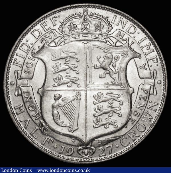 Halfcrown 1927 First Reverse ESC 775, Bull 3730 UNC/AU and lustrous : English Coins : Auction 178 : Lot 1556