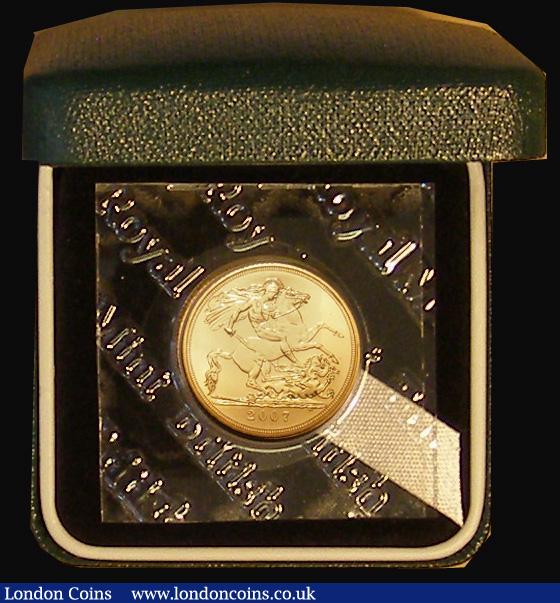 Sovereign 2007 S.SC4 Lustrous UNC in a presentation box, with Coins of the Realm certificate : English Coins : Auction 178 : Lot 1873