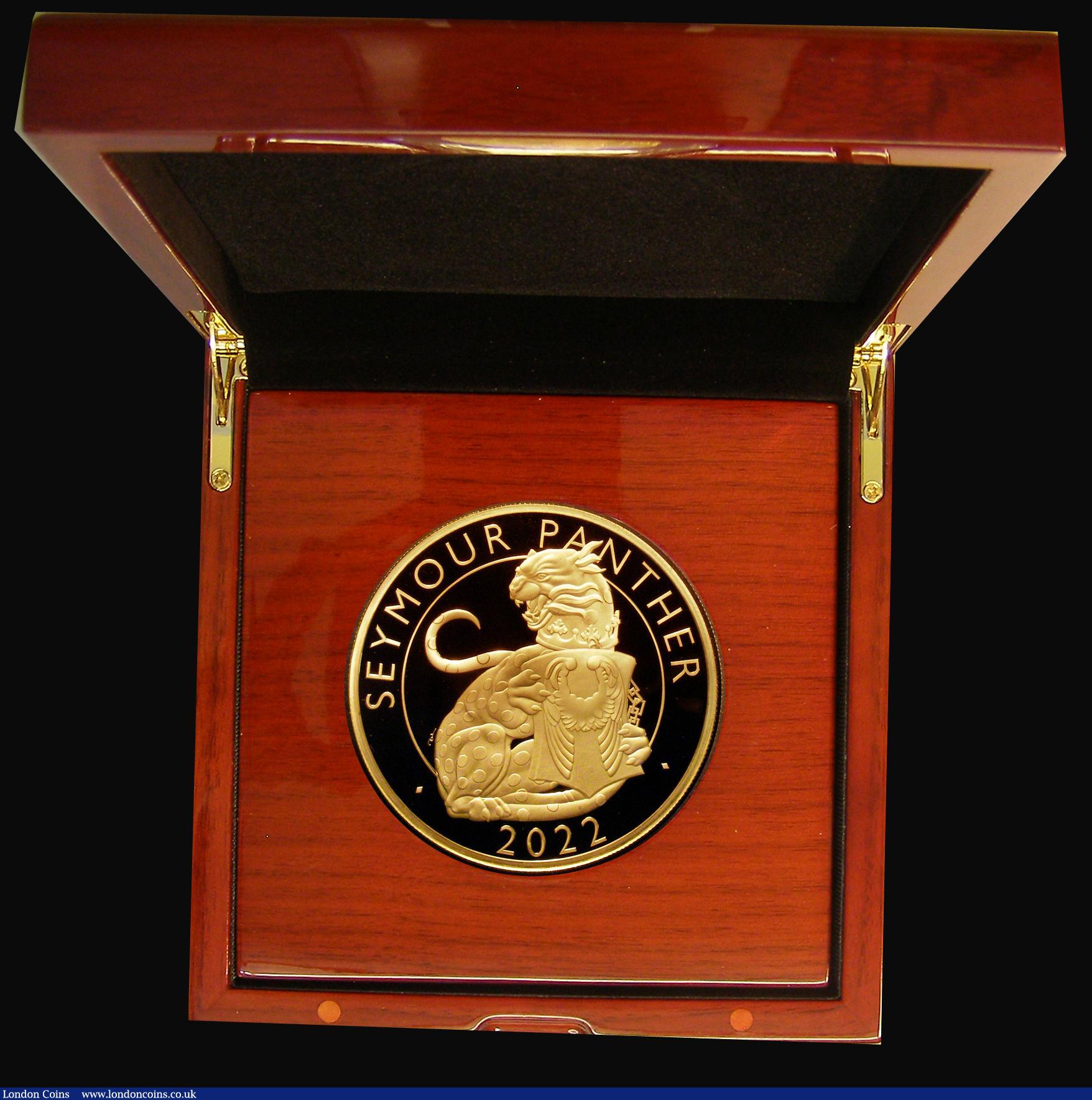 London Coins : A178 : Lot 242 : Five Hundred Pounds 2022 The Royal Tudor Beasts - The Seymour Panther 5oz. Gold Proof, S.TBCGD1 Reve...