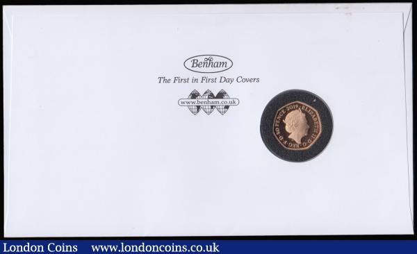 Numismatic Cover 2019 Paddington 60th Anniversary comprising Fifty Pence 2019 Paddington at St. Paul's Gold Proof S.H76 FDC and First Class Paddington Stamp on the commemorative envelope as issued, with Harrington & Byrne certificate, only 30 covers issued.  : English Cased : Auction 178 : Lot 313
