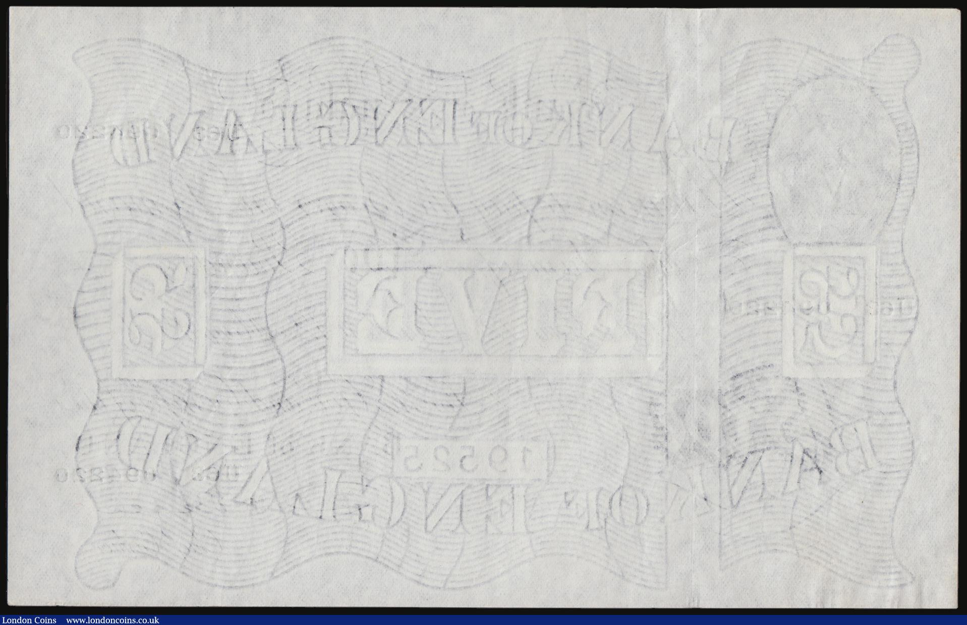 London Coins : A178 : Lot 32 : Five Pounds White Beale B270 dated 12th May 1951 U63 094220, AU and pleasing