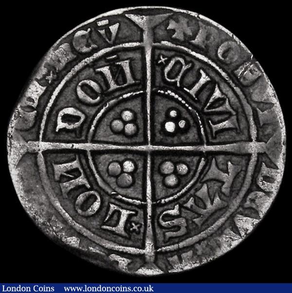Groat Edward III Post-Treaty period (1369-1377) Pellet chain-mail below bust S.1638 GF Rare : Hammered Coins : Auction 178 : Lot 989