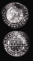 London Coins : A178 : Lot 1004 : Sixpence Elizabeth I 1572 Intermediate Bust 4B, S.2562 mintmark Ermine, 2.36 grammes, VG with some s...