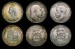 London Coins : A178 : Lot 1986 : Halfcrowns to Shillings (7) comprising Halfcrowns (2) 1890 GVF with grey tone, 1900 VF/GVF, Florins ...