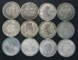 London Coins : A178 : Lot 2110 : World Silver Crown-sized (12) France 5 Francs (4) 1841A, 1873A (NEF and lustrous), 1875A (2), Belgiu...
