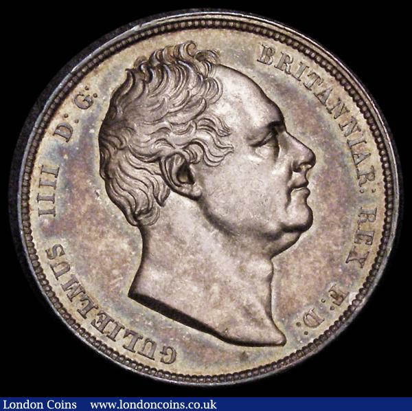 Halfcrown 1834 WW in script ESC662, Bull 2478, A/UNC and attractively toned : English Coins : Auction 179 : Lot 1764