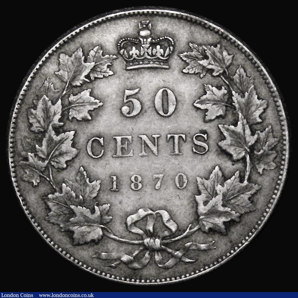 London Coins : A179 : Lot 1033 : Canada 50 Cents 1870 LCW KM#6 pleasant VF