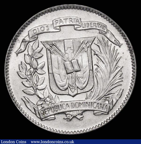 Dominican Republic Five Centavos 1944 KM#18a a one-year type in silver, Lustrous UNC : World Coins : Auction 179 : Lot 1064