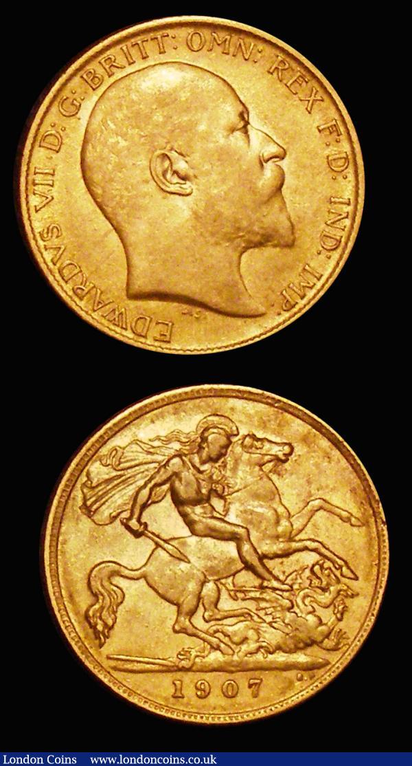 Half Sovereigns (2) 1907 Marsh 510, S.3974B NVF, 1909 Marsh 512, S.3974B Good Fine : English Coins : Auction 179 : Lot 1718