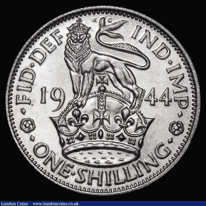 London Coins : A179 : Lot 1966 : Shilling 1944 English, Specimen striking, unlisted by ESC, Davies or Bull who all list VIP Proofs. T...