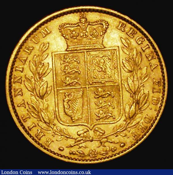 Sovereign 1863 No Die Number Marsh 46, S.3852D, NVF/VF, the obverse with a raised area in the field below GRATIA : English Coins : Auction 179 : Lot 2054