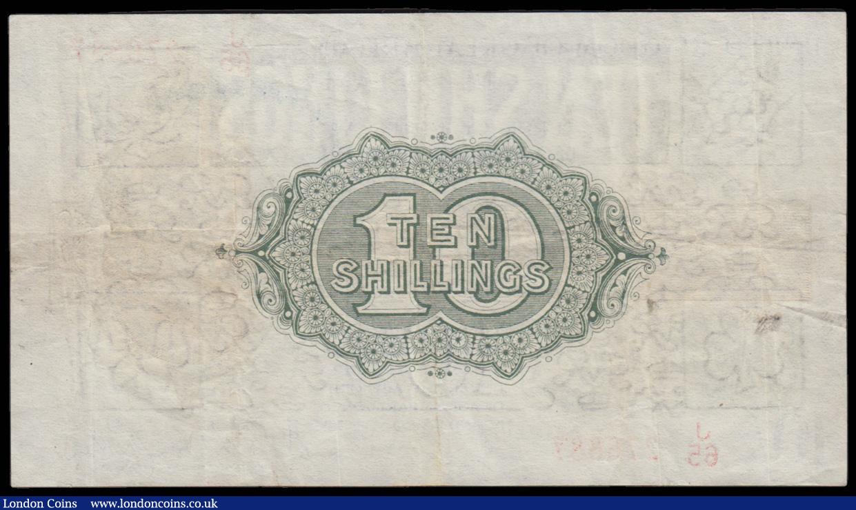 London Coins : A179 : Lot 9 : Ten Shillings Warren Fisher 1922 T30 J/65 276887 GVF