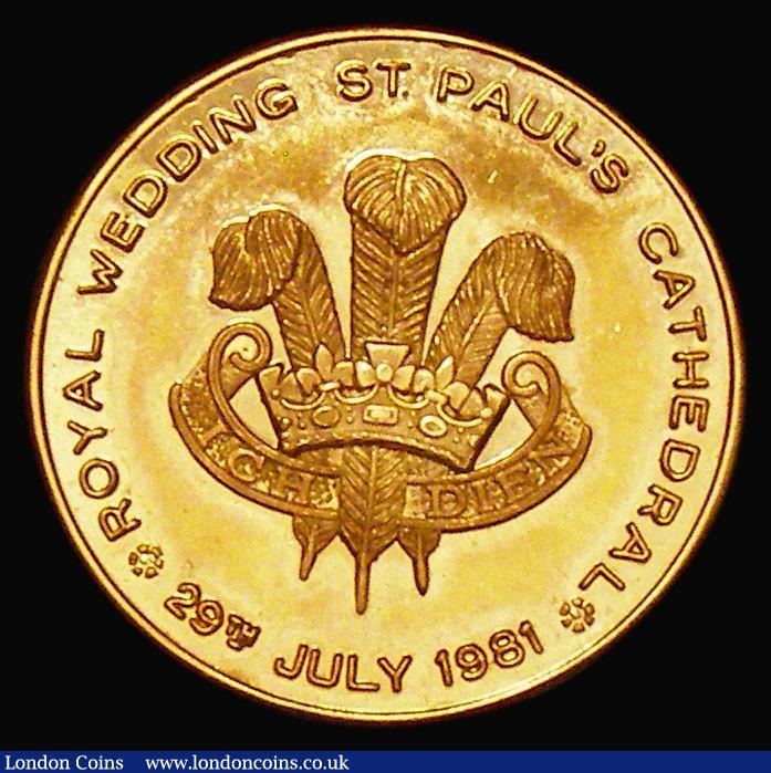 London Coins : A179 : Lot 931 : Royal Wedding of Prince Charles and Lady Diana Spencer 1981, by Toye, Kenning & Spencer Ltd, 4.6...
