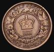 London Coins : A179 : Lot 1029 : Canada - New Brunswick Half Cent 1861 Fine, the reverse very near so with wear to the crown, Rare in...
