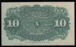 London Coins : A179 : Lot 220 : USA Fractional Currency 10 Cents March 3 1863 ABNC N.Y. Liberty at left green reverse Pick 115 VF