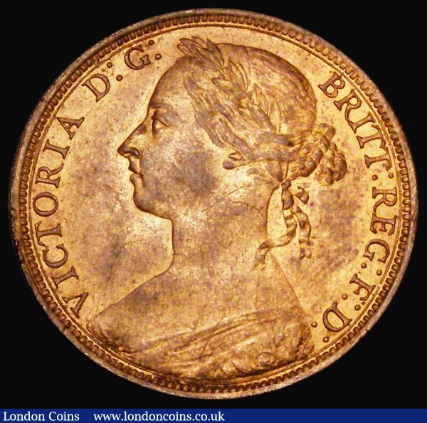 Penny 1893 as Freeman 136 dies 12+N, Gouby BP1893Ac, centre stroke of the 3 has a tiny 'spike' below, A/UNC with some scratches visible under magnification, retaining considerable mint lustre   : English Coins : Auction 180 : Lot 1681