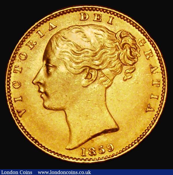 Sovereign 1859 Marsh 42, S.3852D, GVF : English Coins : Auction 180 : Lot 1816