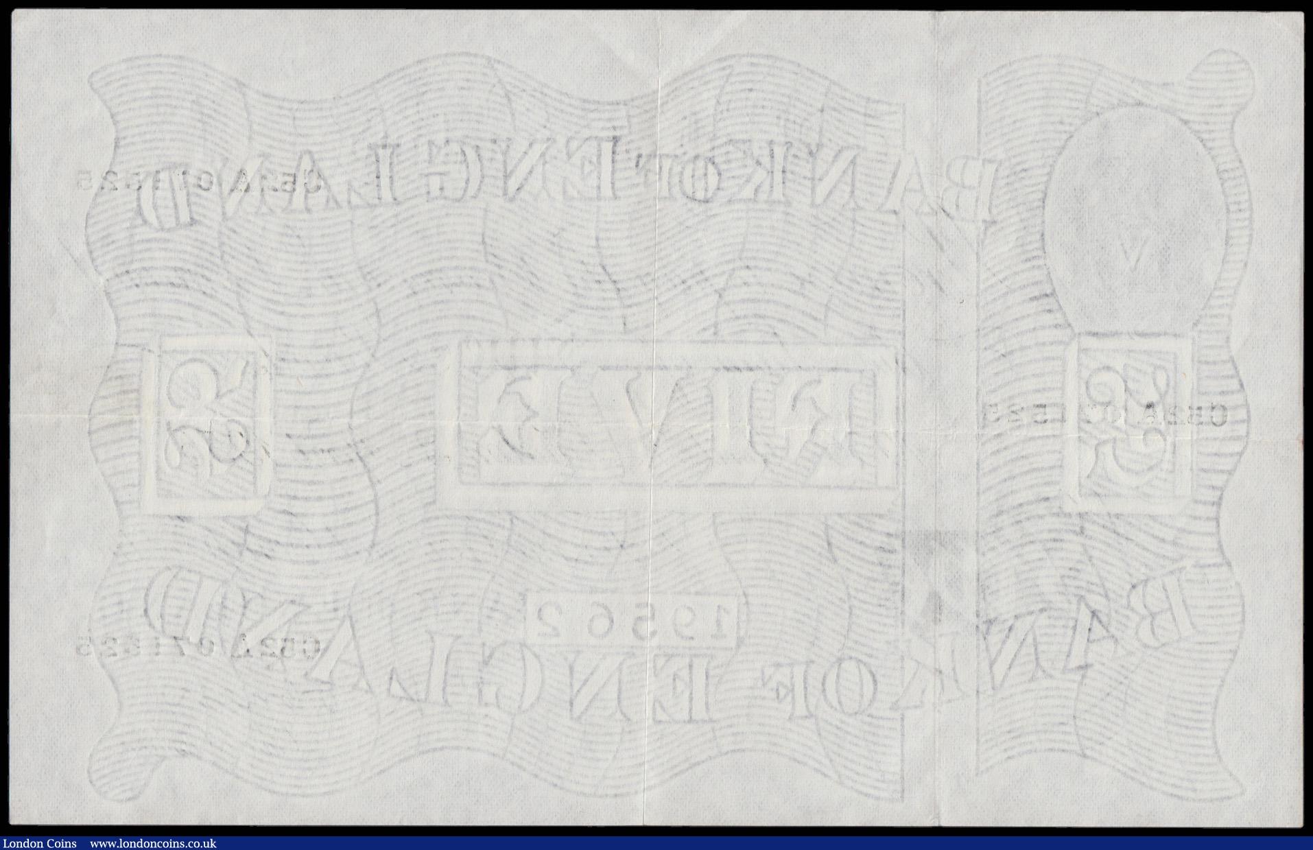 London Coins : A180 : Lot 104 : Five Pounds O'Brien April 3 1956 B276 C52A 071525 GVF
