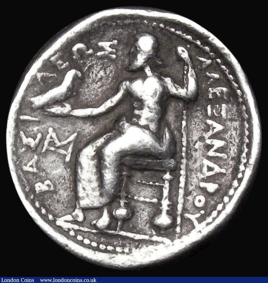 London Coins : A180 : Lot 1130 : Ancient Greece - Macedonia, Tetradrachm, Alexander III, Macedonia Mint, lifetime issue (323-317BC), ...