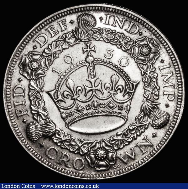 Crown 1930 ESC 370, Bull 3638 GEF/EF the obverse with some contact marks : English Coins : Auction 180 : Lot 1264
