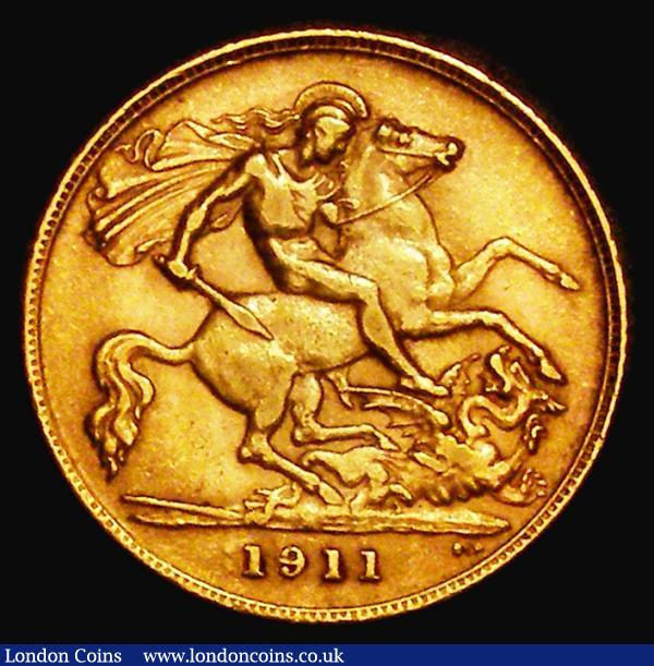 Half Sovereign 1911 Marsh 526, S.4006, NVF/Good Fine : English Coins : Auction 180 : Lot 1488