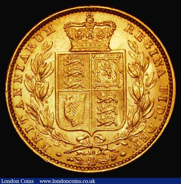 Sovereign 1872 Shield Reverse, Marsh 56, S.3853B, NEF/GEF the obverse with a contact mark on the portrait : English Coins : Auction 180 : Lot 1834