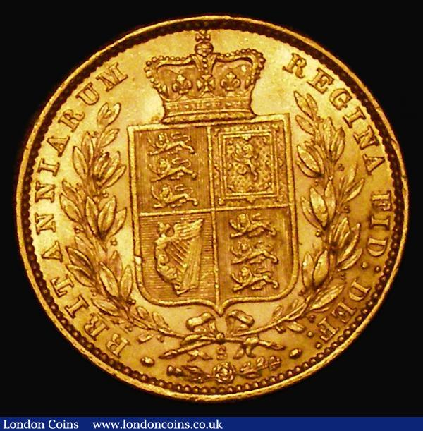 Sovereign 1878S Shield Reverse, WW Raised on truncation, Marsh 74, S.3855 NEF/EF and lustrous with some small rim nicks : English Coins : Auction 180 : Lot 1844