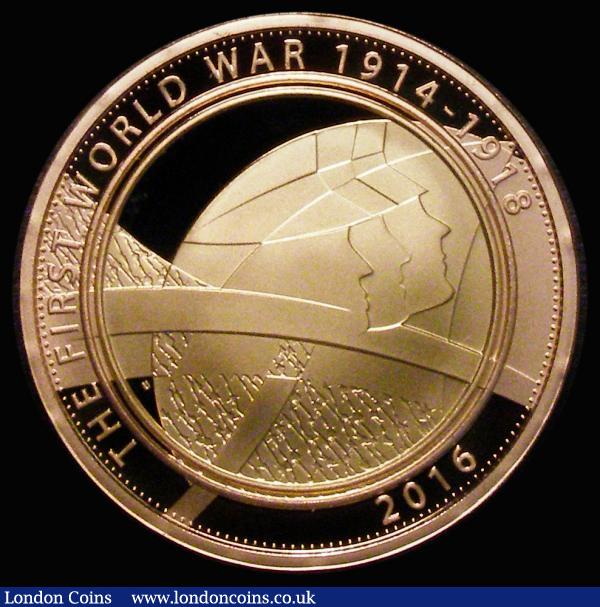Two Pounds 2016 World War I - The Army S.K41 Gold Proof, FDC in capsule, uncased with no certificate,  : English Coins : Auction 180 : Lot 2043