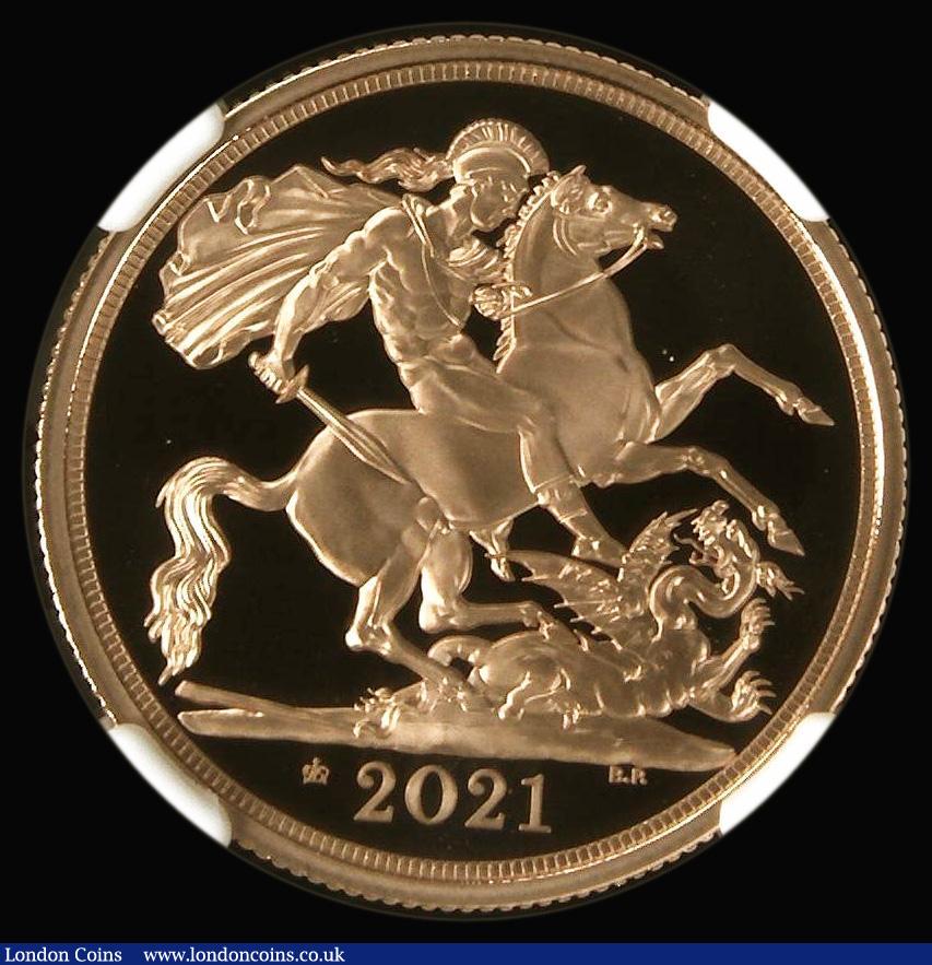 London Coins : A180 : Lot 2048 : Two Pounds Gold 2021 Queen Elizabeth II 95th Birthday, with 95 in crown privy mark S.SD9C Gold Proof...