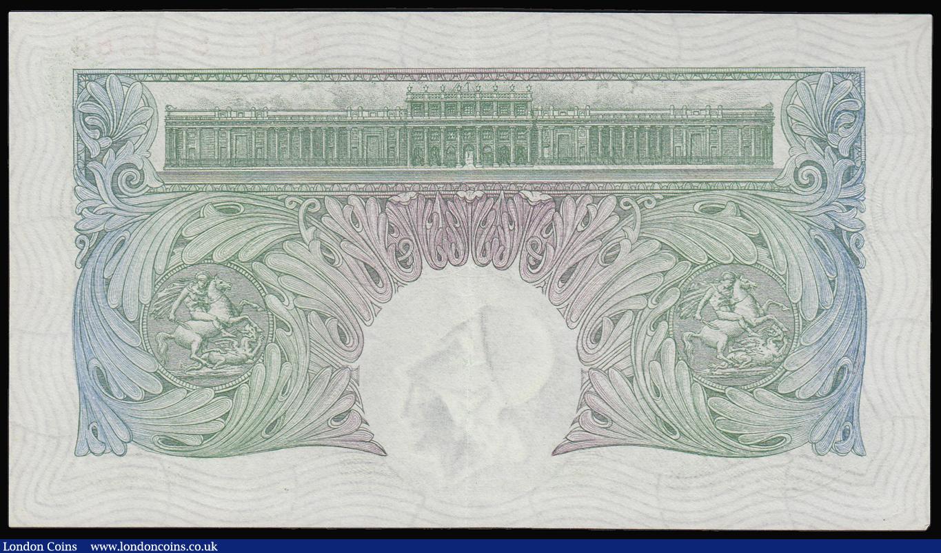 London Coins : A180 : Lot 56 : One Pound Mahon 1928 B212 prefix G54 EF