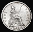 London Coins : A180 : Lot 1371 : Groat 1838 ESC 1930, Bull 3319 UNC and lustrous with a hint of golden toning on the obverse, the obv...